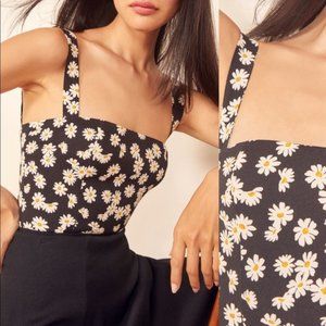 NWT | Reformation Elaine Top | Daisy Chain Print
